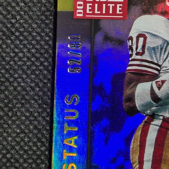 2021 Panini Donruss Elite Jerry Rice 2001 Status Die Cut /80 San Francisco49ers - Picture 2 of 3